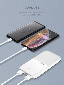 LDNIO PR1009 Ultra-thin Power Bank 10000mAh Dual USB - White  for sale in Egypt from Games2Egypt