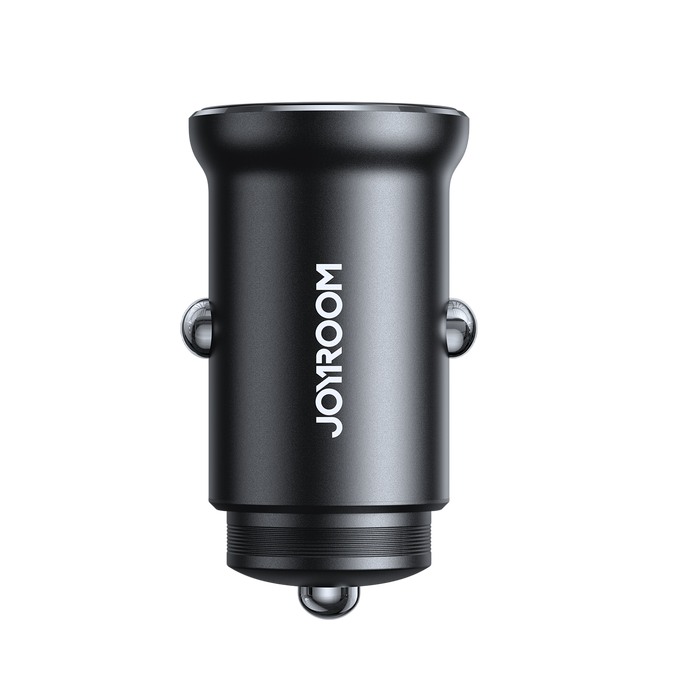 JOYROOM JR-CCN05 A+C mini Metal Car Charger 30W - Black   for sale in Egypt from Games2Egypt