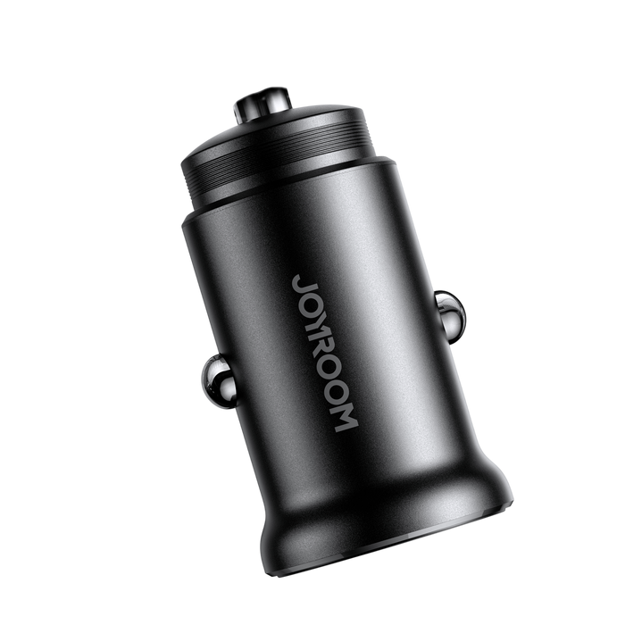 JOYROOM JR-CCN05 A+C mini Metal Car Charger 30W - Black   for sale in Egypt from Games2Egypt