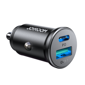 JOYROOM JR-CCN05 A+C mini Metal Car Charger 30W - Black   for sale in Egypt from Games2Egypt