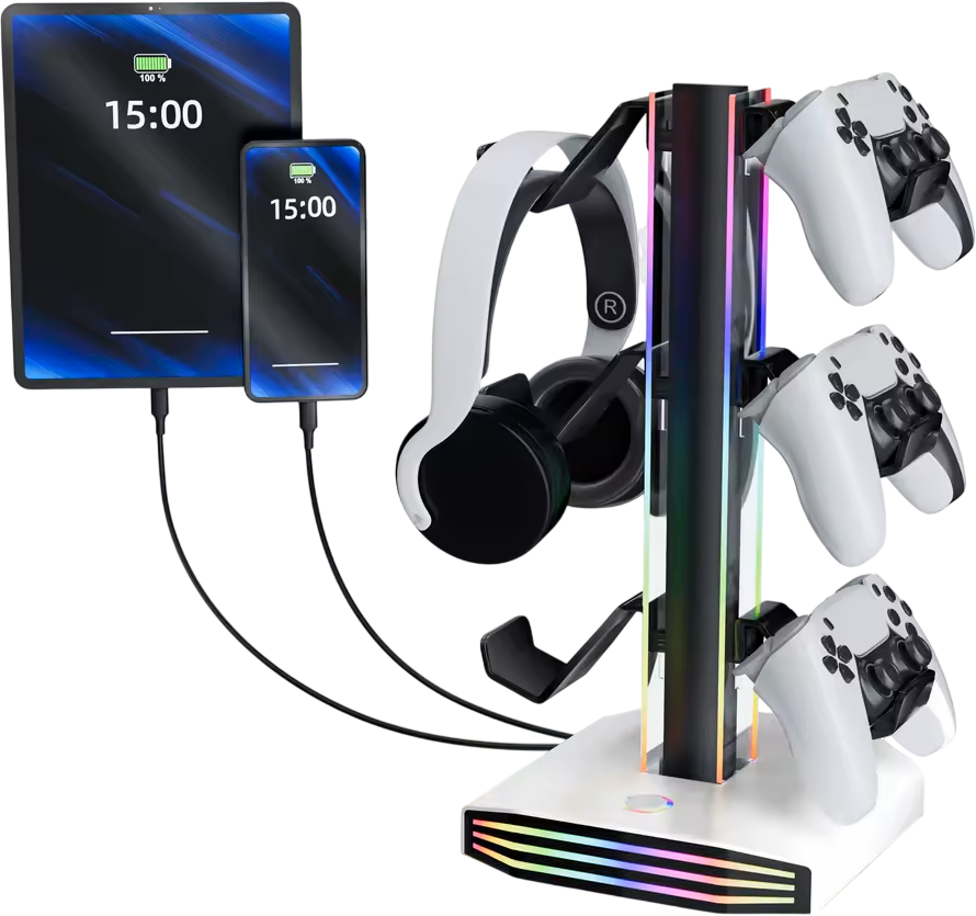 Deadskull RGB Multi-Functional Controller & Headset Stand – image 2