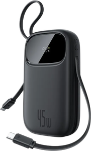 Baseus EnerFill FC31 Power Bank 10000mAh - Black -  for sale in Egypt from Games2Egypt