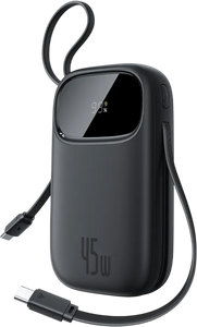 Baseus EnerFill FC31 Power Bank 10000mAh - Black  for sale in Egypt from Games2Egypt