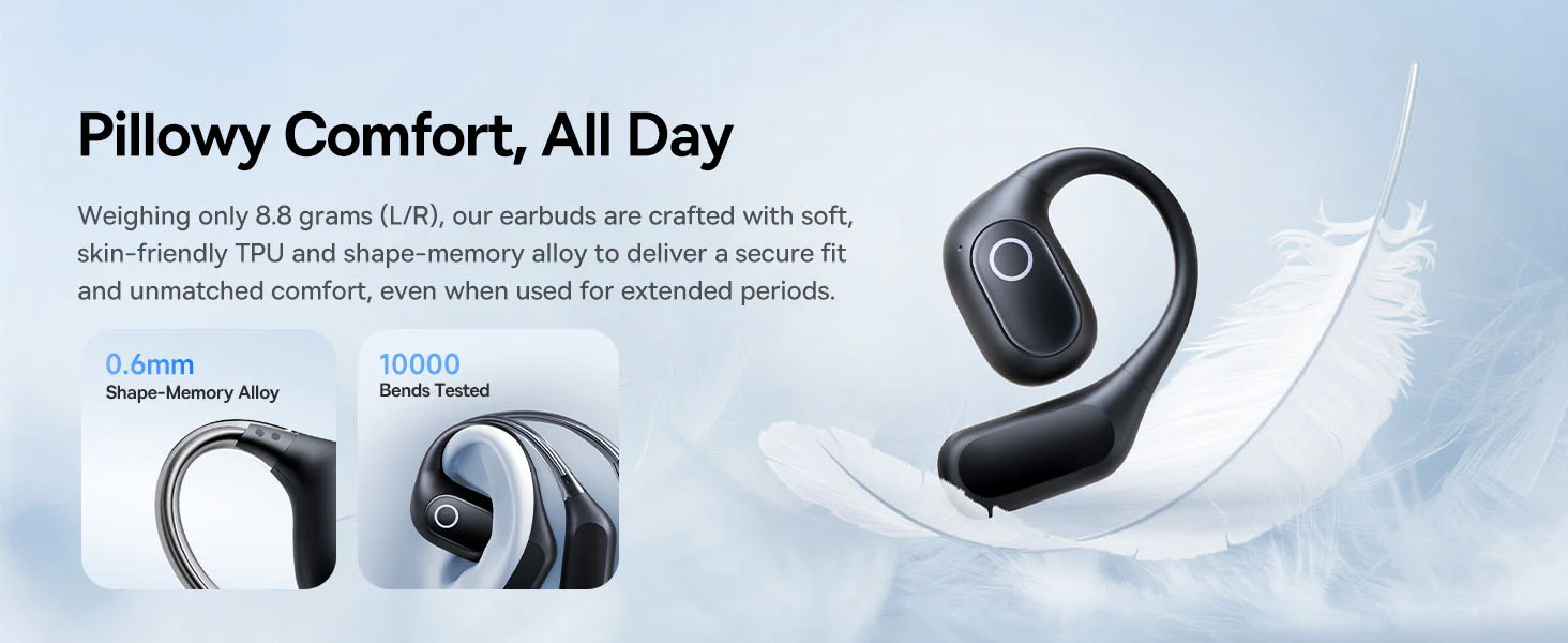 Baseus Eli 2i Fit Open-Ear TWS True Wireless Earbuds - Black  for sale in Egypt from Games2Egypt