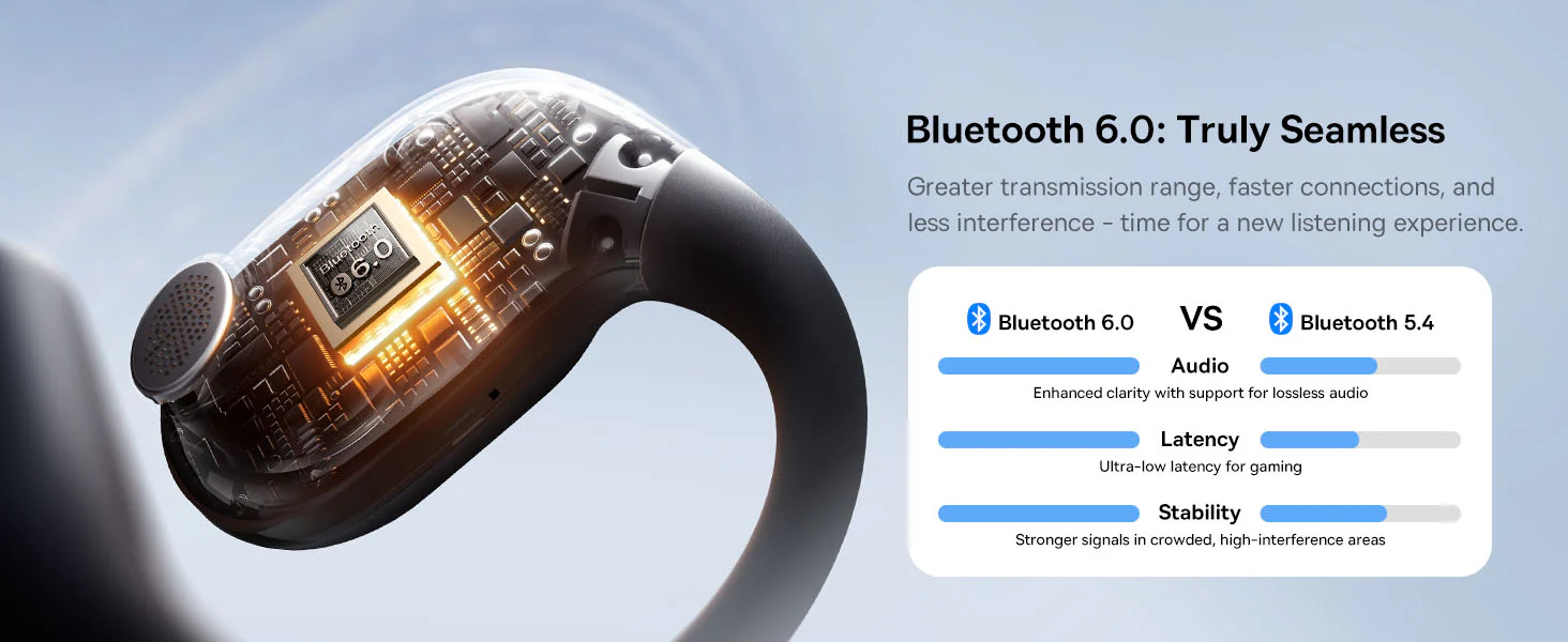 Baseus Eli 2i Fit Open-Ear TWS True Wireless Earbuds - Black  for sale in Egypt from Games2Egypt