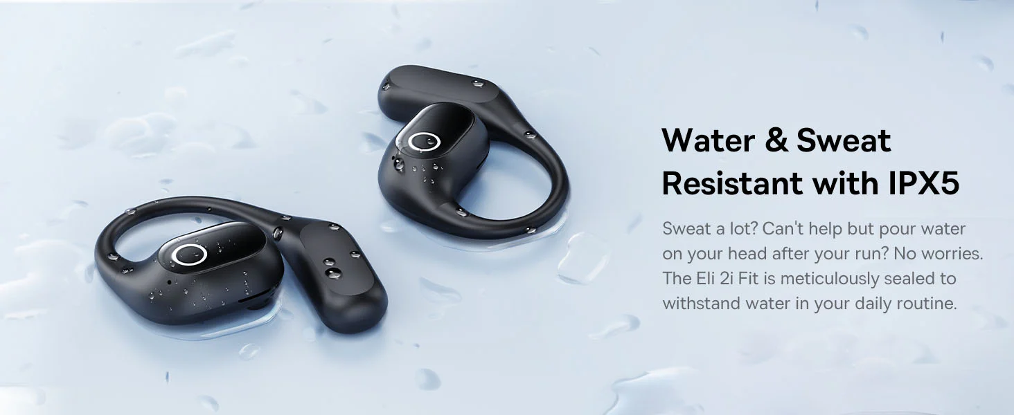 Baseus Eli 2i Fit Open-Ear TWS True Wireless Earbuds - Black  for sale in Egypt from Games2Egypt