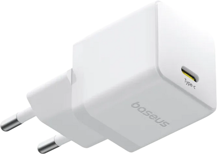 Baseus Palm Fast Charger 1C 20W EU - Moon White   for sale in Egypt from Games2Egypt