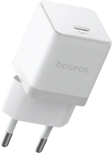 Baseus Palm Fast Charger 1C 20W EU - Moon White   for sale in Egypt from Games2Egypt