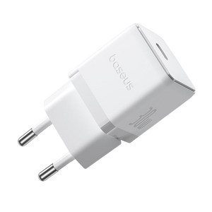 Baseus Palm Fast Charger 1C 30W EU + 1m USB-C Cable - Moon White  for sale in Egypt from Games2Egypt