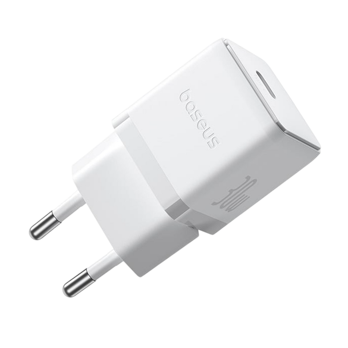 Baseus Palm Fast Charger 1C 30W EU + 1m USB-C Cable - Moon White  for sale in Egypt from Games2Egypt