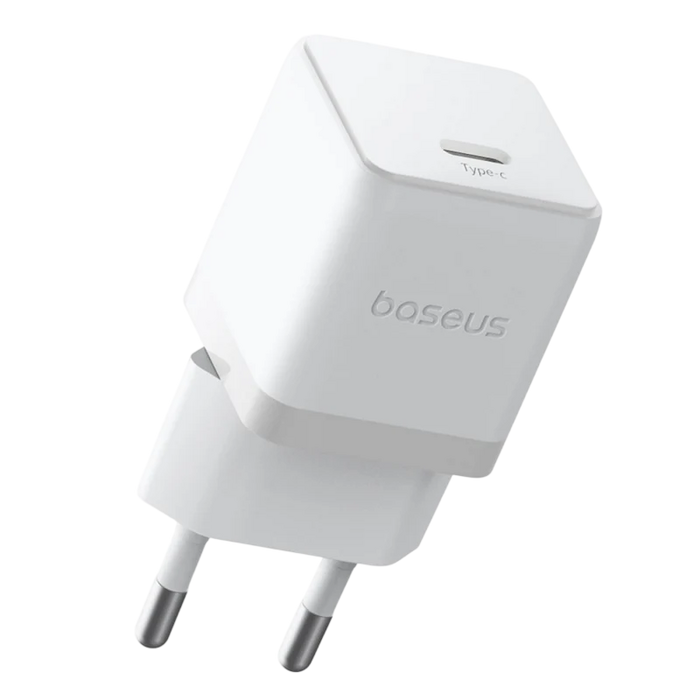 Baseus Palm Fast Charger 1C 30W EU + 1m USB-C Cable - Moon White  for sale in Egypt from Games2Egypt