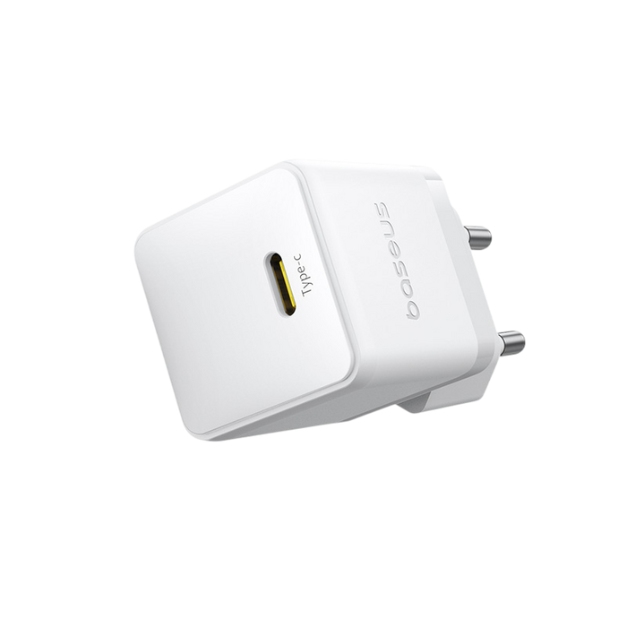 Baseus Palm Fast Charger 1C 30W EU + 1m USB-C Cable - Moon White  for sale in Egypt from Games2Egypt