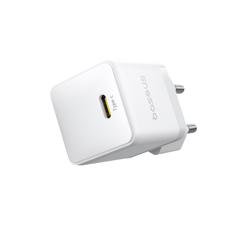 باسيوس بالم شاحن سريع 1C‏ 30 واط EU + كابل USB-C‏ 1م - مون وايت – صورة 5