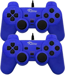 COUGAREGY 2082 USB Wired Double Controller - Blue  for sale in Egypt from Games2Egypt