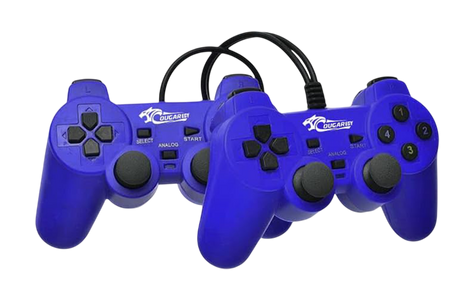COUGAREGY 2082 USB Wired Double Controller - Blue  for sale in Egypt from Games2Egypt