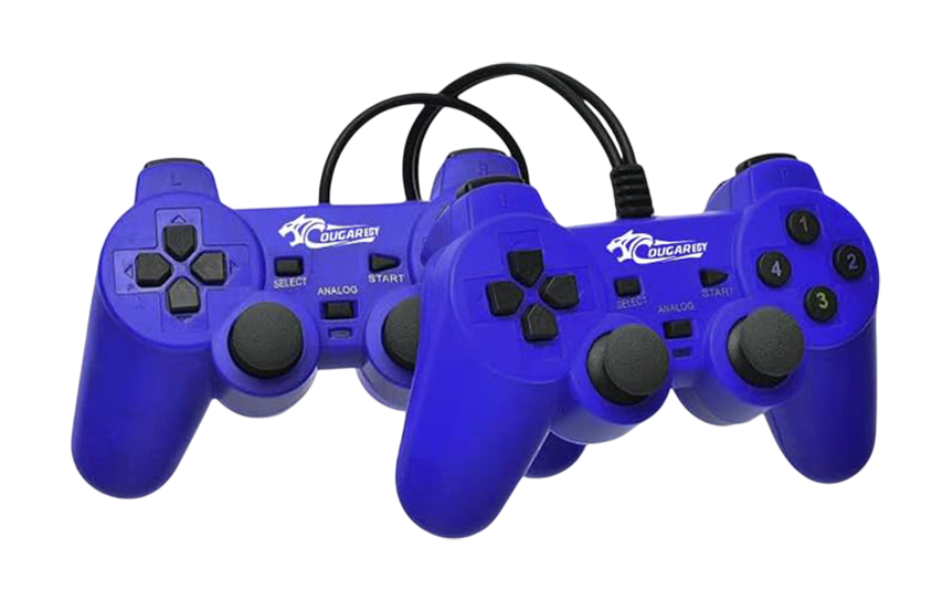 COUGAREGY 2082 USB Wired Double Controller - Blue  for sale in Egypt from Games2Egypt
