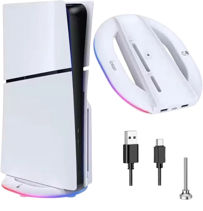 iPega PG-P5S035 Vertical Stand with RGB for PS5 Slim & Pro  for sale in Egypt from Games2Egypt