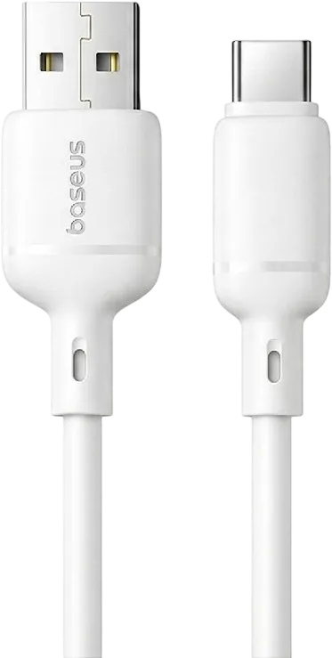 Baseus Silky USB-A to USB-C Cable 3A - 1M - White