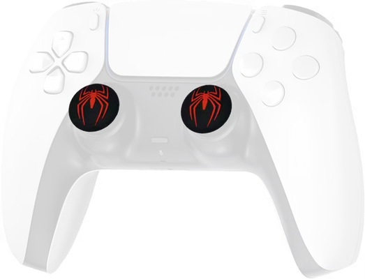 Deadskull Spider Red Thumb Grips - Black - 4-PCS
