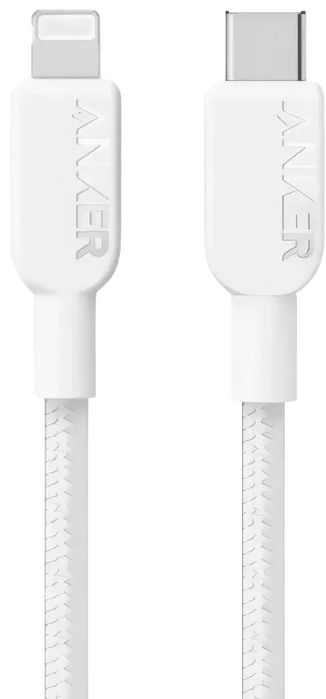 Anker A81A5 Type-C to Lightning Cable - 1M - White  for sale in Egypt from Games2Egypt