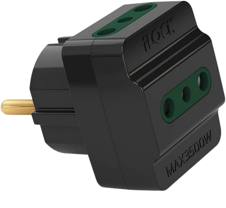 iLOCK 3-Way Wall Adapter - 3500W - Black  for sale in Egypt from Games2Egypt