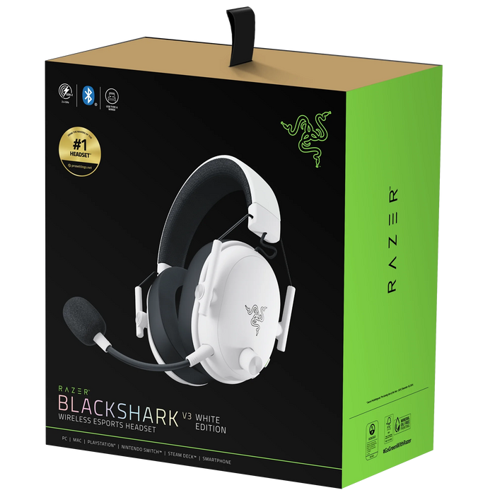 Razer BlackShark V3 Wireless Esports Gaming Headset - White  for sale in Egypt from Games2Egypt