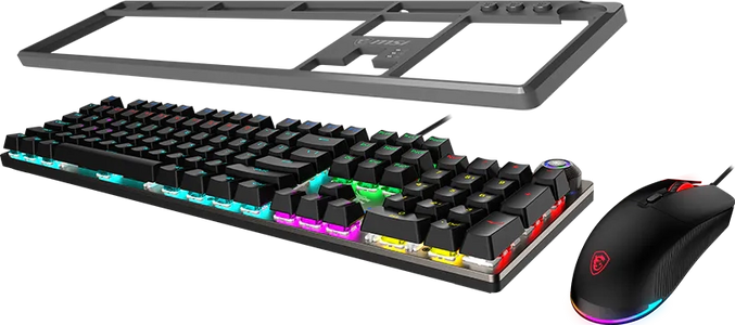 MSI FORGE GK310 Combo Mechanical Wired Gaming Keyboard Red Switch - Black  for sale in Egypt from Games2Egypt