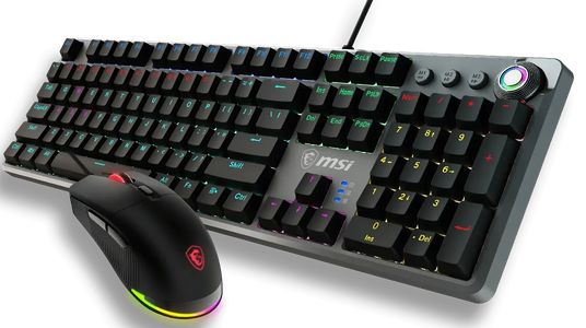 MSI FORGE GK310 Combo Mechanical Wired Gaming Keyboard Red Switch - Black  for sale in Egypt from Games2Egypt