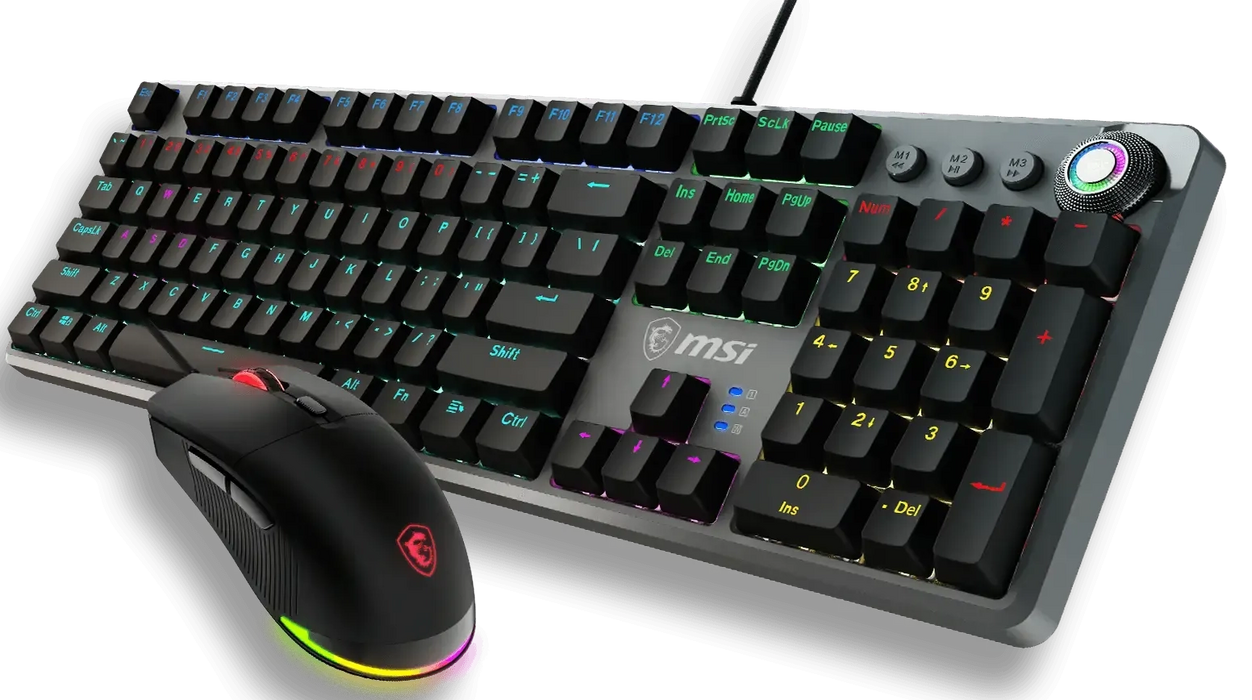 MSI FORGE GK310 Combo Mechanical Wired Gaming Keyboard Red Switch - Black  for sale in Egypt from Games2Egypt