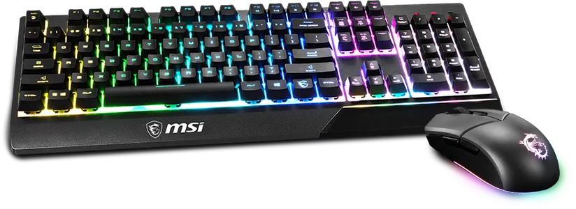 MSI VIGOR GK30 Combo RGB Wired Gaming Keyboard & Mouse - Black  for sale in Egypt from Games2Egypt