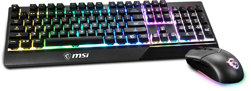 MSI VIGOR GK30 Combo RGB Wired Gaming Keyboard & Mouse - Black  for sale in Egypt from Games2Egypt