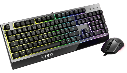 MSI VIGOR GK30 Combo RGB Wired Gaming Keyboard & Mouse - Black  for sale in Egypt from Games2Egypt