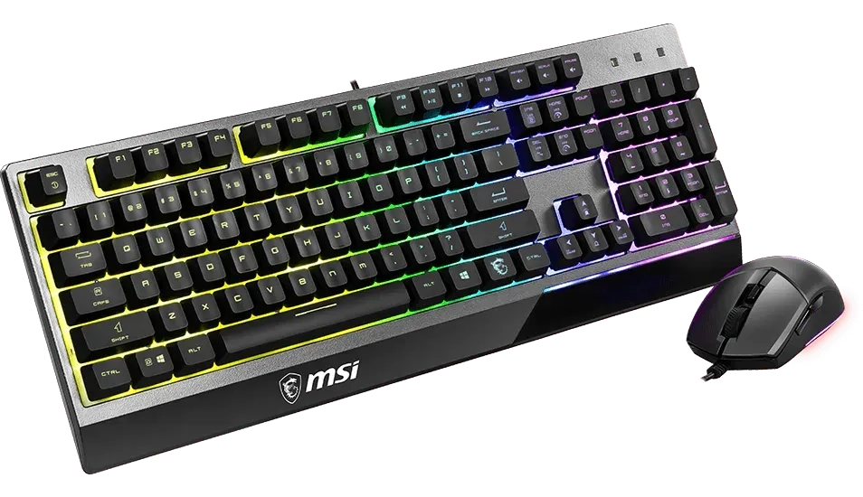 MSI VIGOR GK30 Combo RGB Wired Gaming Keyboard & Mouse - Black  for sale in Egypt from Games2Egypt