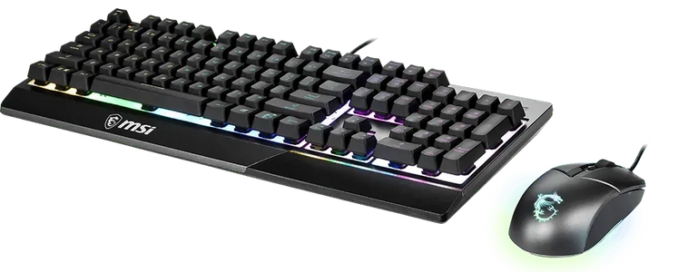 MSI VIGOR GK30 Combo RGB Wired Gaming Keyboard & Mouse - Black  for sale in Egypt from Games2Egypt