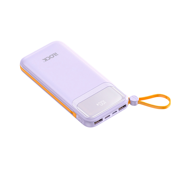 آي لوك باور بانك 10000mAh شحن سريع 4 منافذ مع شاشة LED - بنفسجي  للبيع في مصر من خلال Games2Egypt