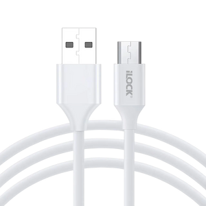 آي لوك كابل USB-A إلى Micro USB بطول 1 متر - أبيض