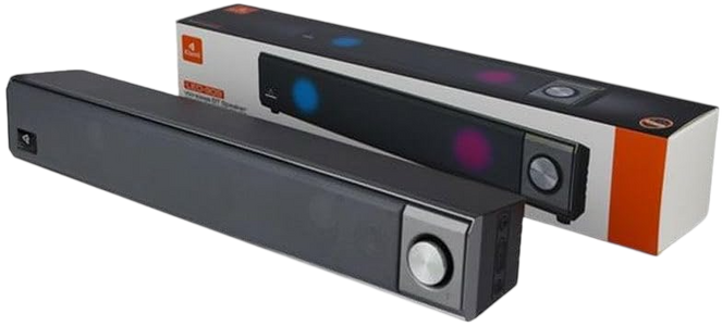 Kisonli LED-909 Portable Bluetooth Soundbar Multi-LED - Black  for sale in Egypt from Games2Egypt