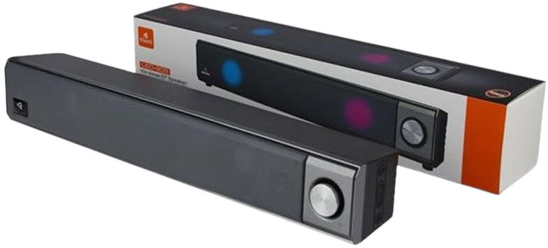 Kisonli LED-909 Portable Bluetooth Soundbar Multi-LED - Black  for sale in Egypt from Games2Egypt