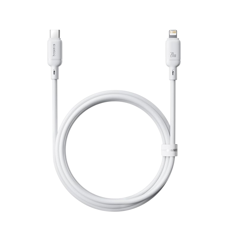 Baseus Silky Series USB-C to Lightning Cable 20W - 2M - White – image 2