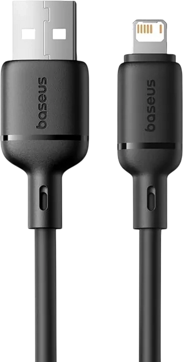 Baseus Silky Series USB-A to Lightning Cable 20W - 2M - Black