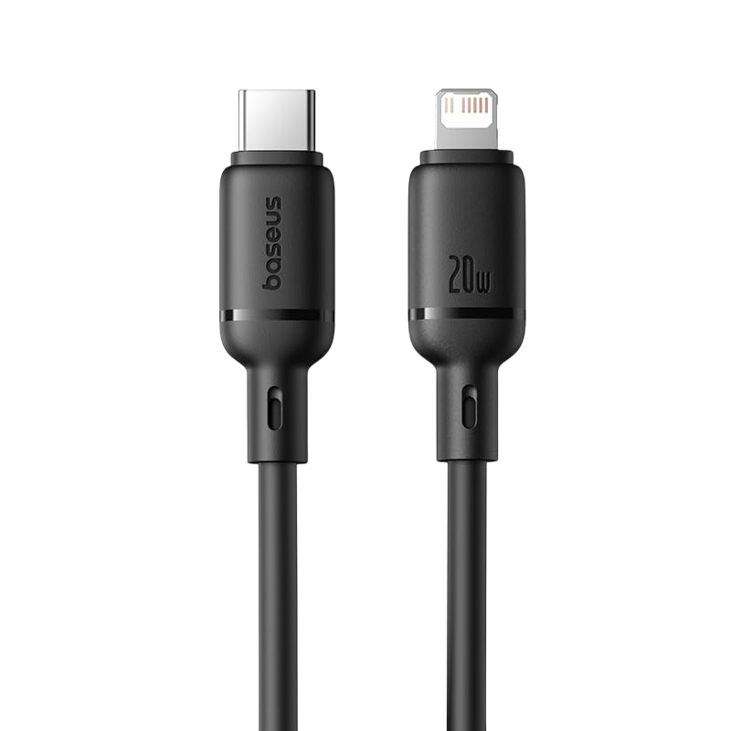 Baseus Silky Series USB-C to Lightning Cable 20W - 2M - Black