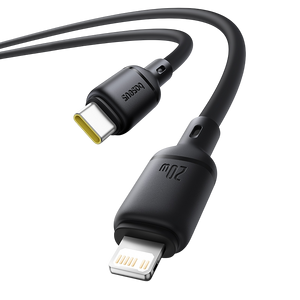 Baseus Silky Series USB-C to Lightning Cable 20W - 2M - Black  for sale in Egypt from Games2Egypt