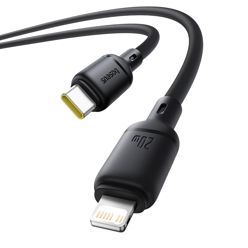 Baseus Silky Series USB-C to Lightning Cable 20W - 2M - Black – image 2