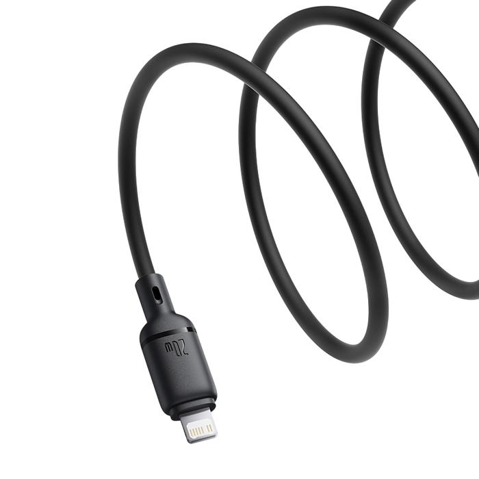 Baseus Silky Series USB-C to Lightning Cable 20W - 2M - Black  for sale in Egypt from Games2Egypt