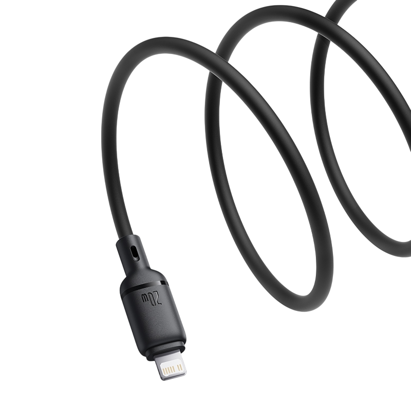 Baseus Silky Series USB-C to Lightning Cable 20W - 2M - Black – image 3