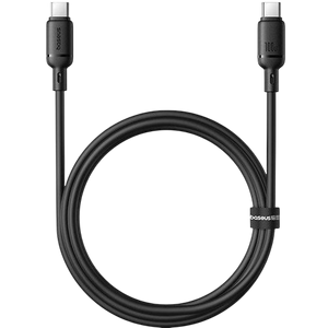 Baseus Silky Series USB-C to USB-C Cable 100W - 1M - Black  for sale in Egypt from Games2Egypt