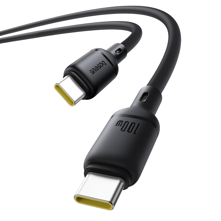 Baseus Silky Series USB-C to USB-C Cable 100W - 1M - Black – image 3