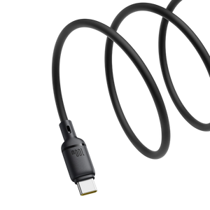 Baseus Silky Series USB-C to USB-C Cable 100W - 1M - Black  for sale in Egypt from Games2Egypt