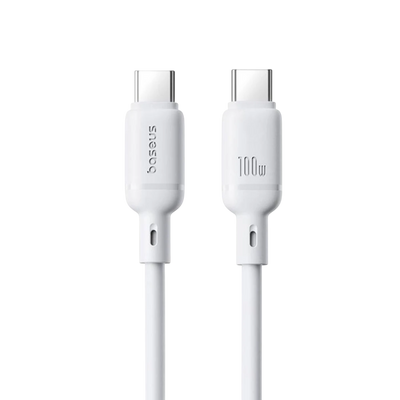 Baseus Silky Series USB-C to USB-C Cable 100W - 1M - White