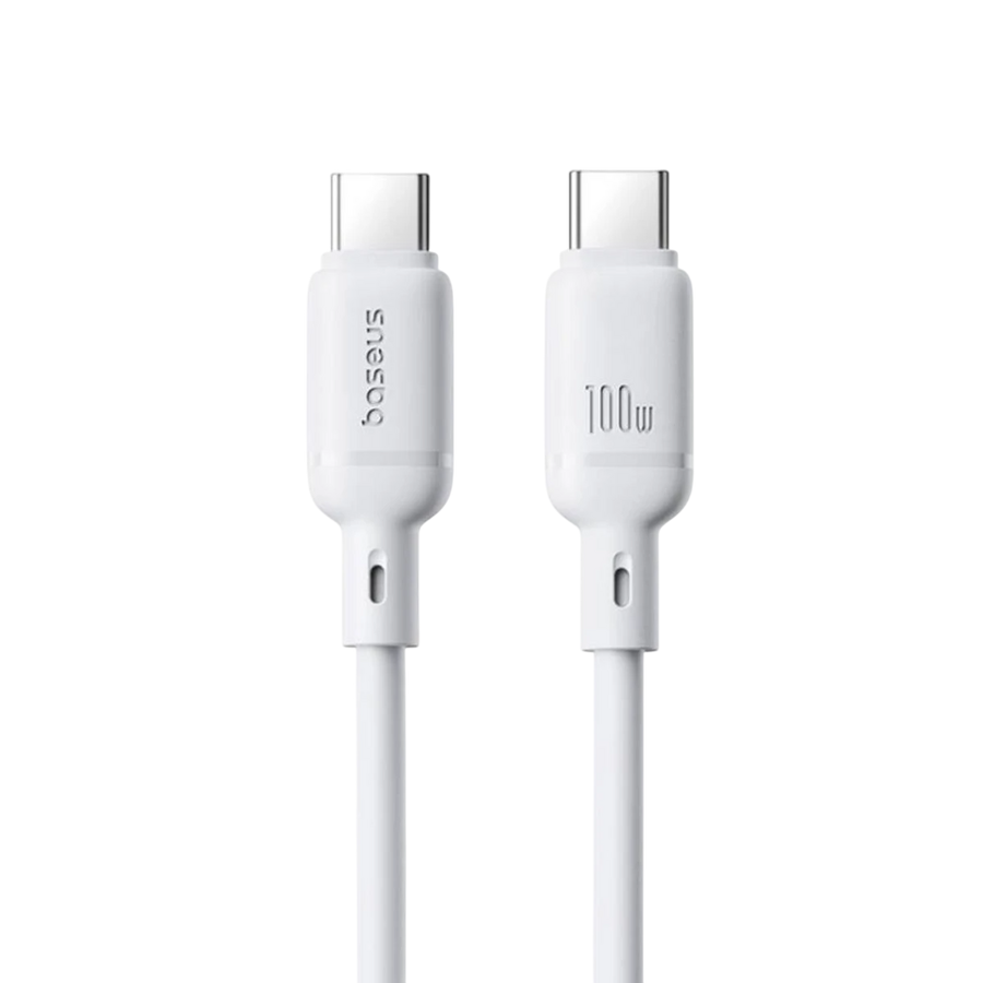 Baseus Silky Series USB-C to USB-C Cable 100W - 1M - White